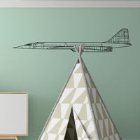 Thumbnail for Very Detailed Supersonic Aircraft Designed Wall Sticker Aviation Shop 