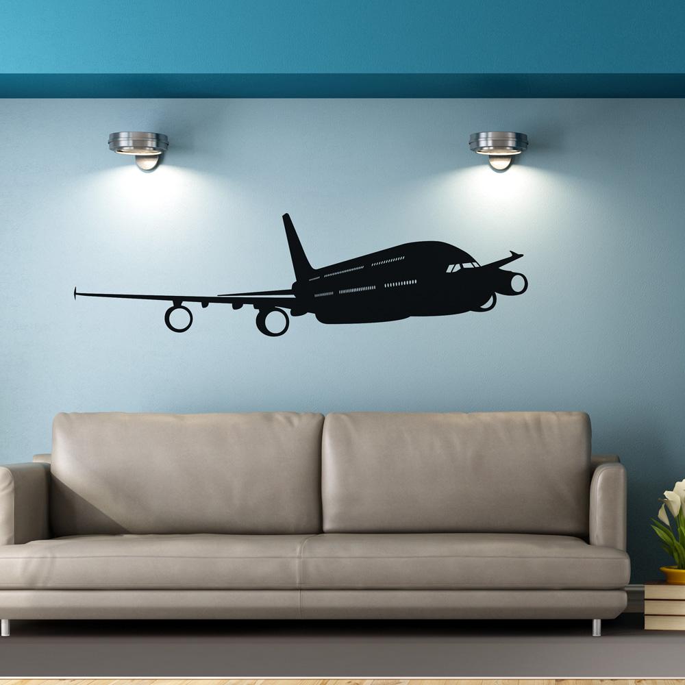 Beautiful Airbus A380 Designed Wall Sticker Pilot Eyes Store 