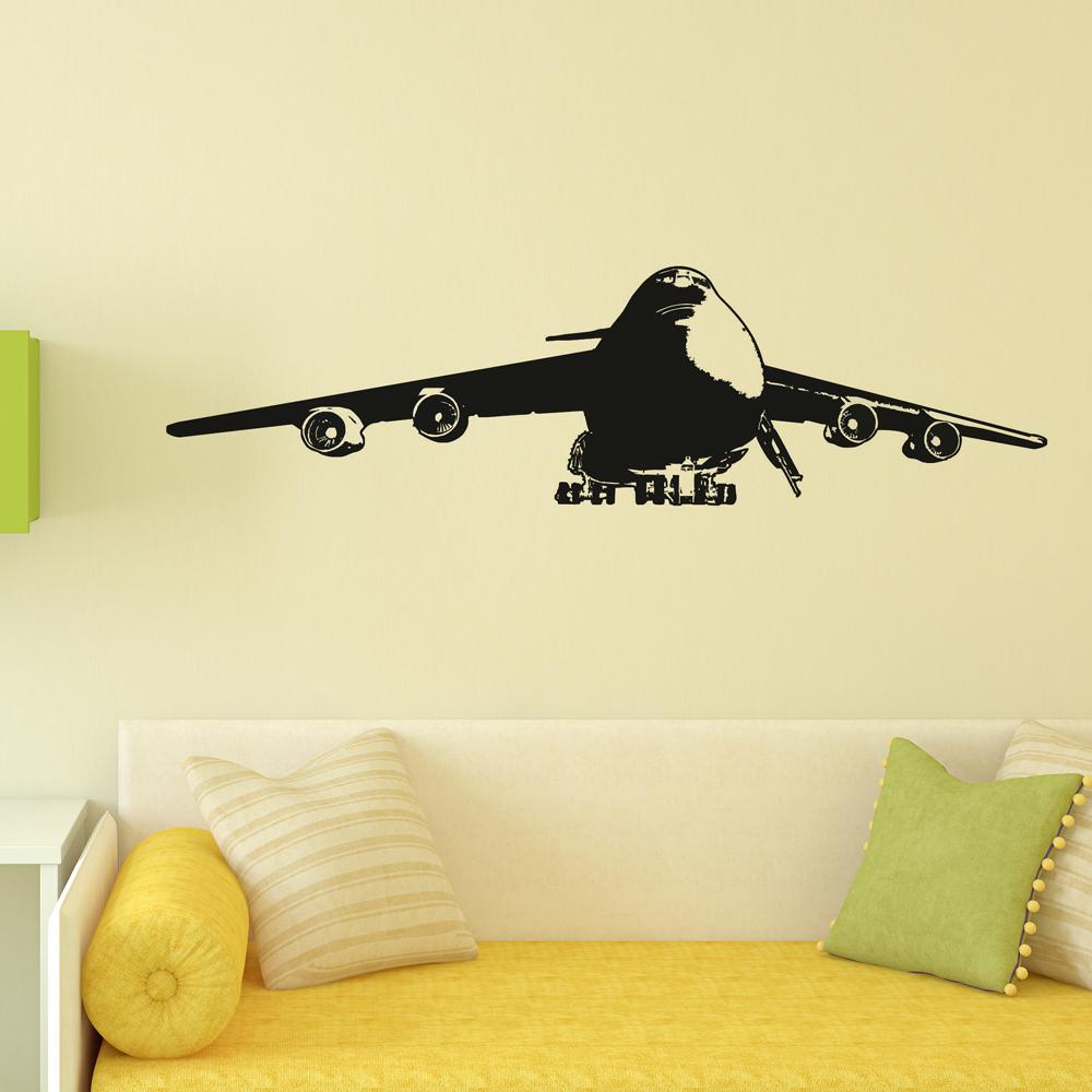 Military Cargo Aircraft Designed Wall Sticker Aviation Shop 