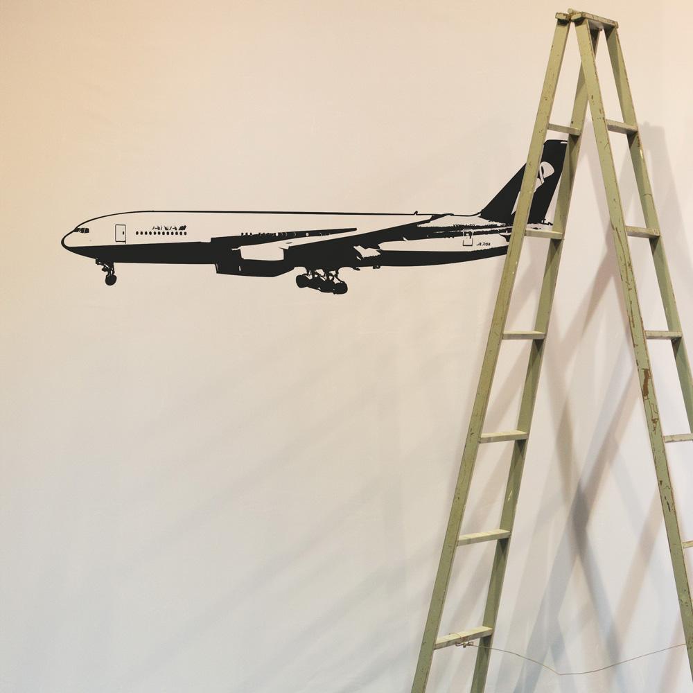 Amazing Boeing 777 on Approach Designed Wall Sticker Aviation Shop 