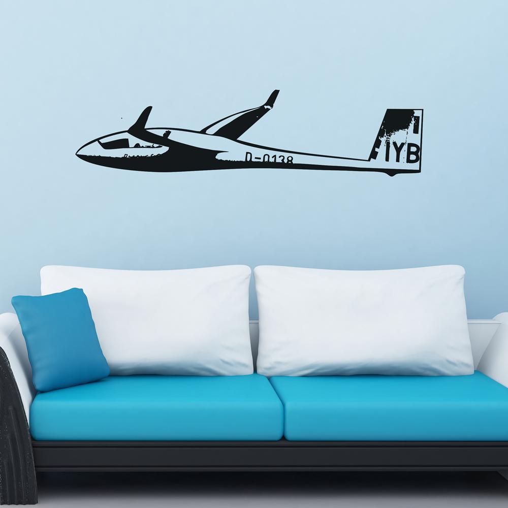 Cruising Glider Designed Wall Sticker Pilot Eyes Store 