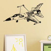 Thumbnail for Very Detailed Fighting Falcon F16 Designed Wall Sticker Aviation Shop 