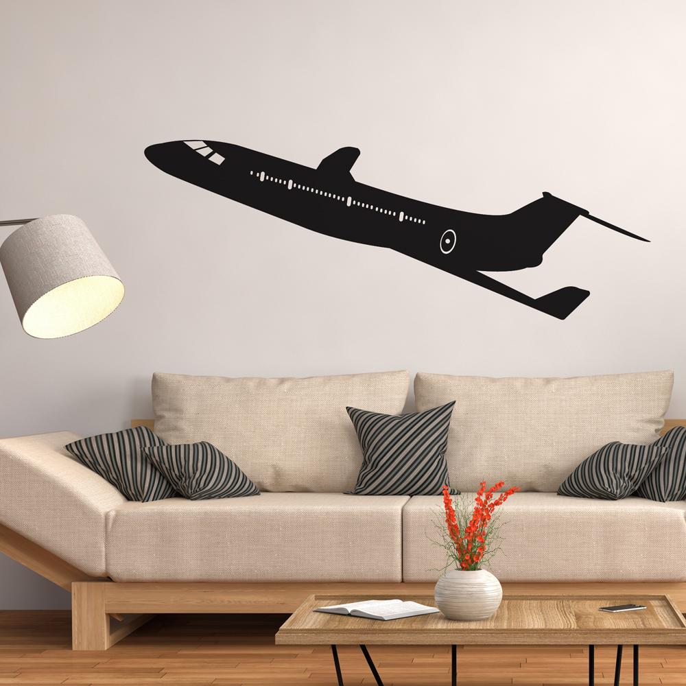 Climbing Business Jet Designed Wall Sticker Pilot Eyes Store 