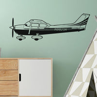 Thumbnail for Cessna 172 From Side Designed Wall Sticker Aviation Shop 