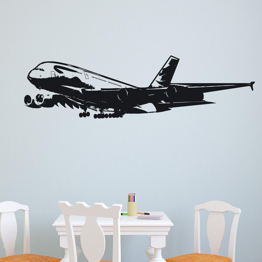 Airbus A380 on Approach Designed Wall Sticker Aviation Shop 