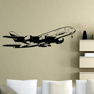 Departing Airbus A380 Wall Sticker