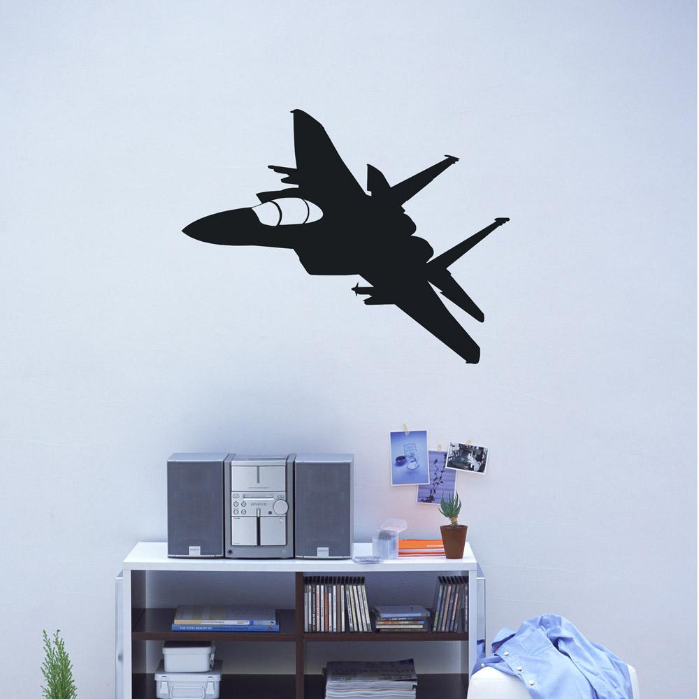 Cruising Military Jet Designed Wall Sticker Pilot Eyes Store 