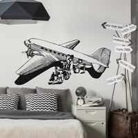 Thumbnail for Retro Old Airplane Designed Wall Sticker Pilot Eyes Store 