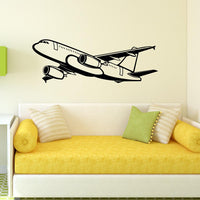 Thumbnail for Amazing Silhouette of Airbus A320 Designed Wall Sticker Pilot Eyes Store 