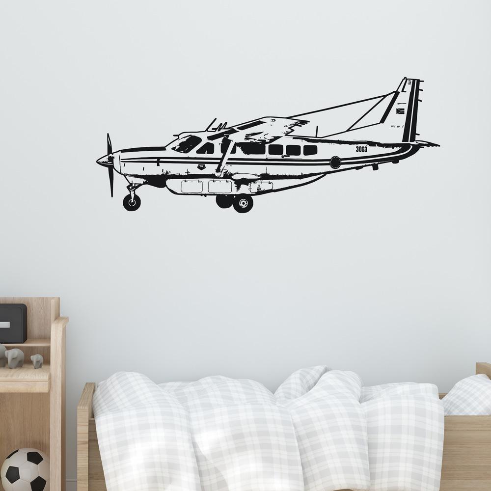 Cessna Caravan on Approach Designed Wall Sticker Aviation Shop 