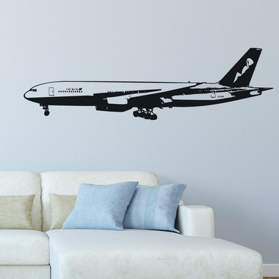 Amazing Boeing 777 on Approach aviation themed wall sticker, weather-resistant vinyl.
