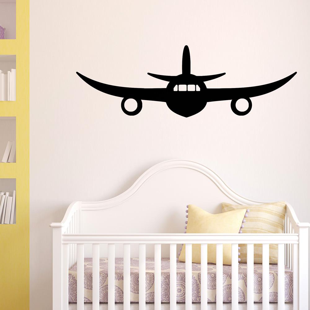 Face to Face with Airliner Jet Designed Wall Sticker Pilot Eyes Store 