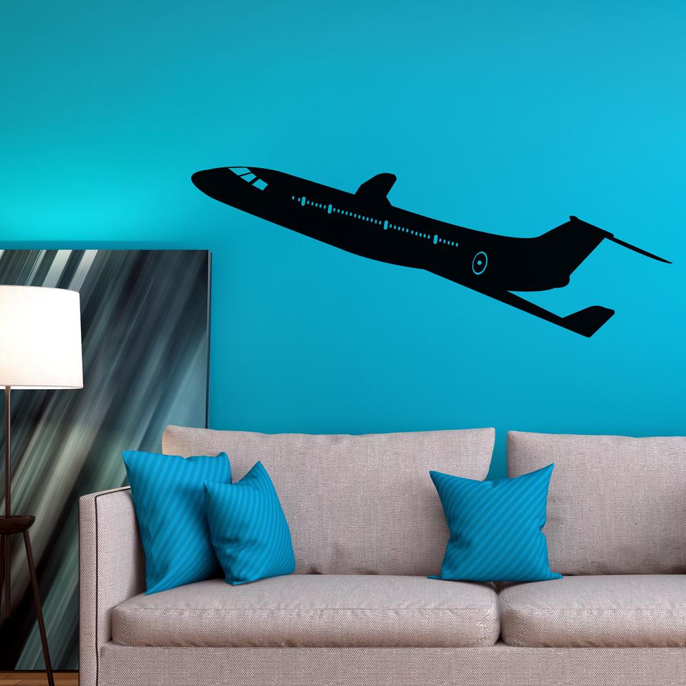 Climbing Business Jet Designed Wall Sticker Pilot Eyes Store 