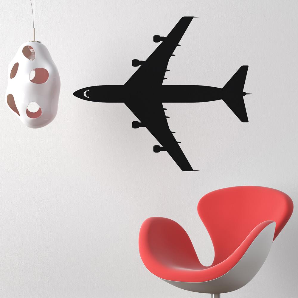 Four Engine Aircraft from Above Designed Wall Sticker Pilot Eyes Store 
