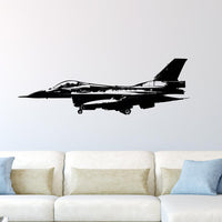 Thumbnail for Fighting Falcon from Side Designed Wall Sticker Aviation Shop 