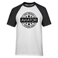 Thumbnail for %100 Original Aviator Designed Raglan T-Shirts
