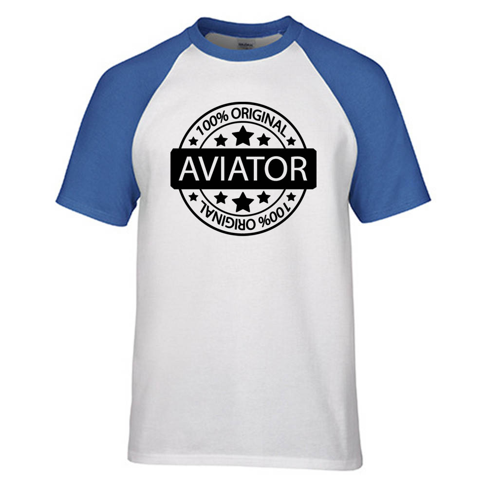 %100 Original Aviator Designed Raglan T-Shirts