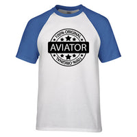 Thumbnail for %100 Original Aviator Designed Raglan T-Shirts