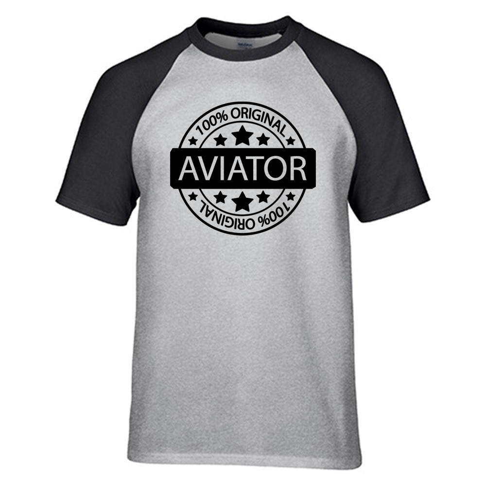 %100 Original Aviator Designed Raglan T-Shirts
