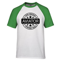 Thumbnail for %100 Original Aviator Designed Raglan T-Shirts
