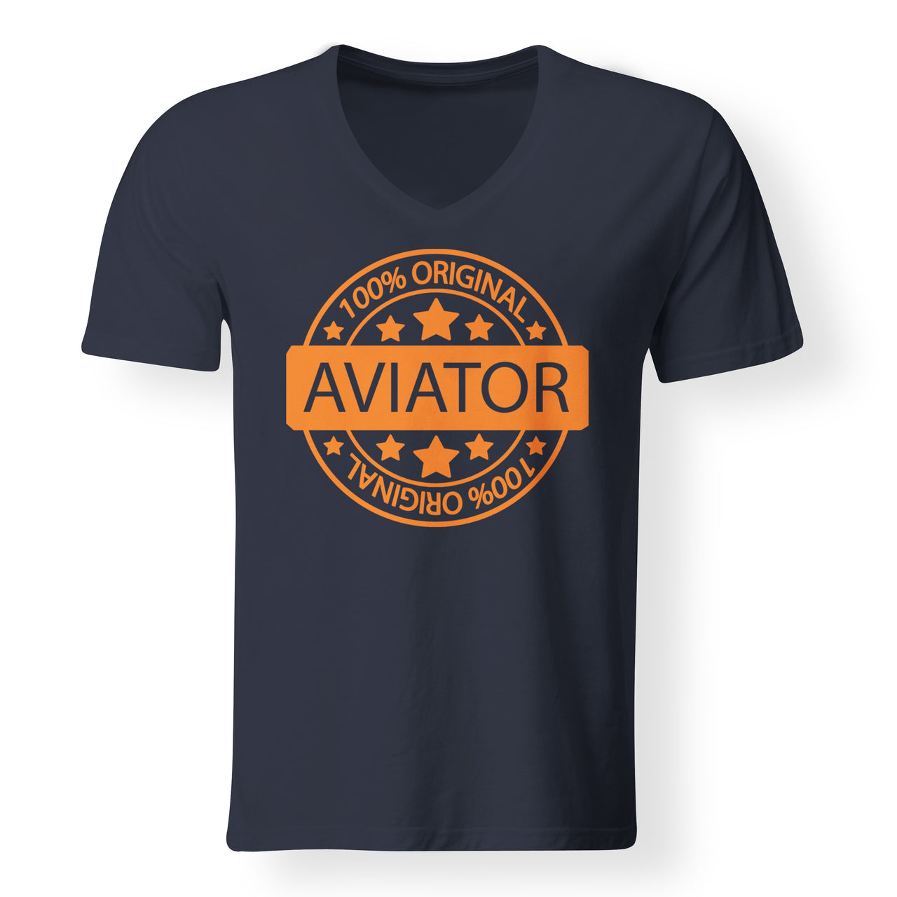 100 Original Aviato Designed V-Neck T-Shirts