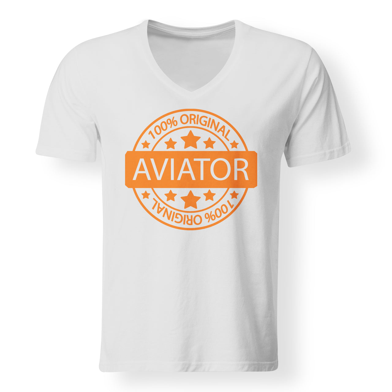 100 Original Aviato Designed V-Neck T-Shirts