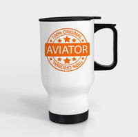 Thumbnail for %100 Original Aviator Designed Travel Mugs (With Holder)