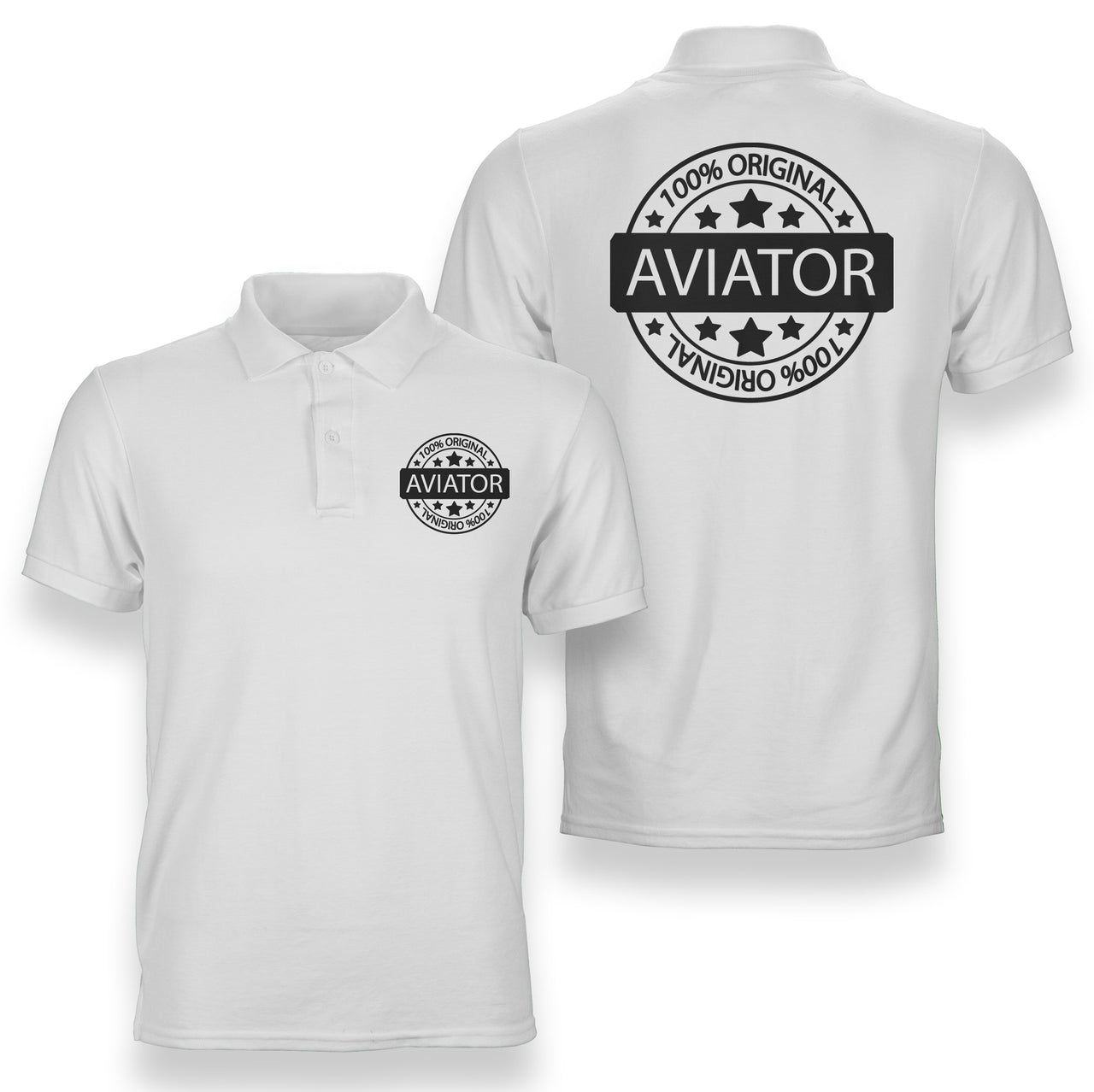 %100 Original Aviator Designed Double Side Polo T-Shirts