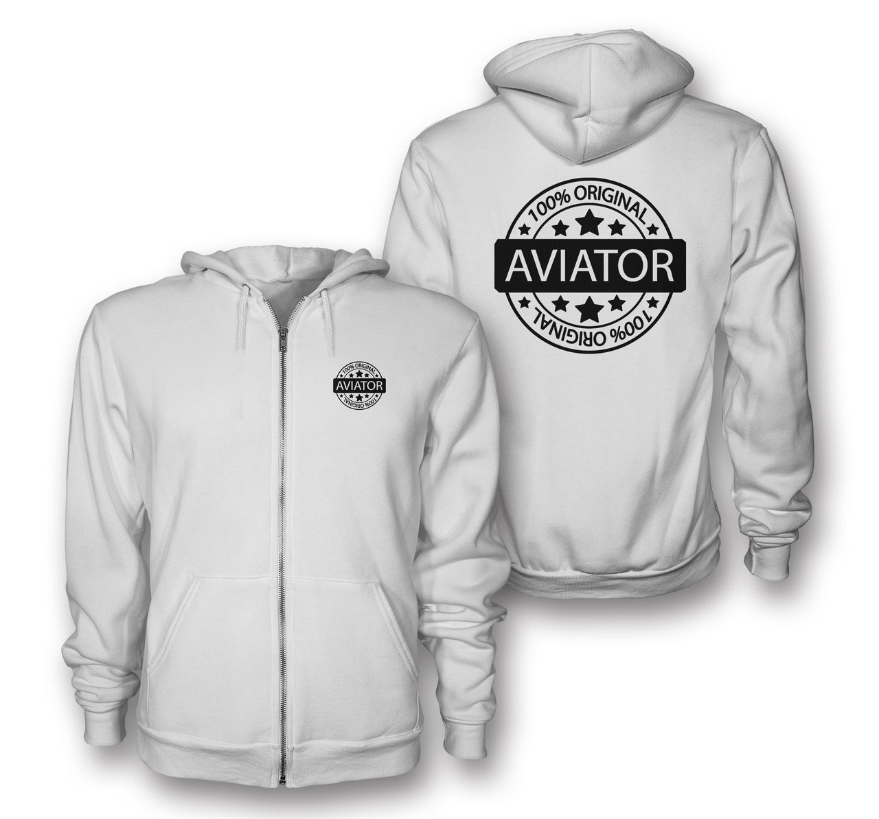 %100 Original Aviator Designed Zipped Hoodies