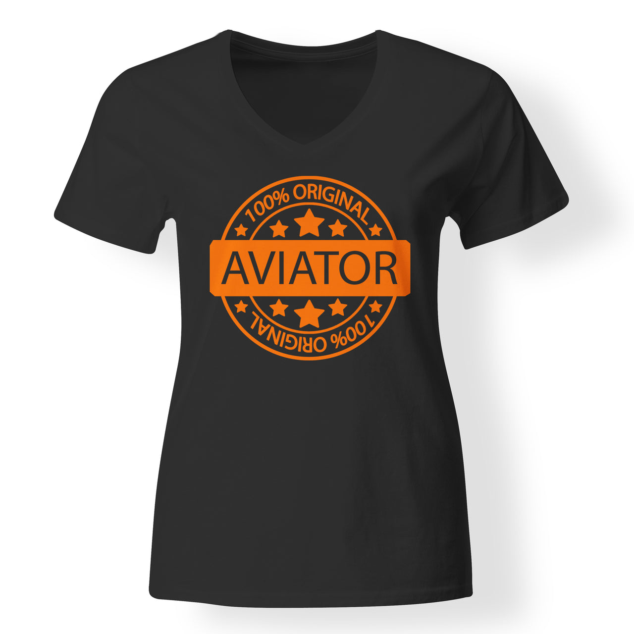 100 Original Aviato Designed V-Neck T-Shirts