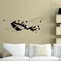 Thumbnail for Departing Detailed Airbus A380 Designed Wall Sticker Aviation Shop 