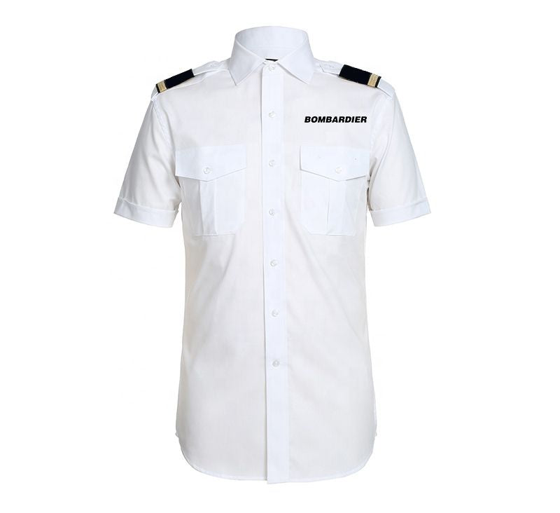 Bombardier & Text Designed Pilot Shirts