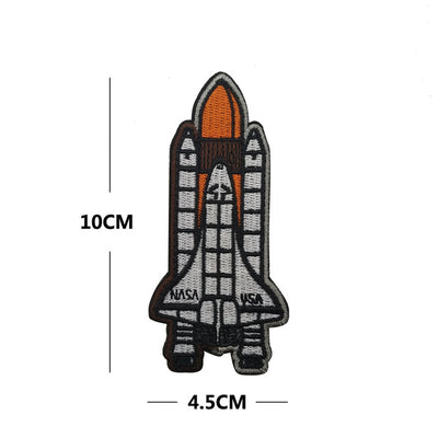 Space Badge Astronaut (11) Embroidered aviation design patch in embroidered fabric.