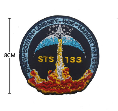Space Badge Astronaut (14) Embroidered aviation design patch in embroidered fabric.