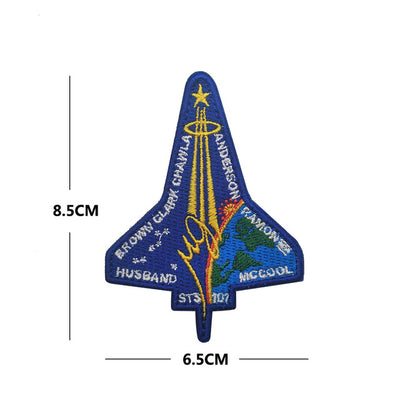 Space Badge Astronaut (16) Embroidered aviation design patch in embroidered fabric.