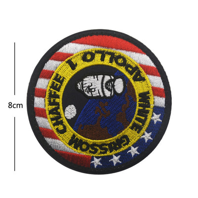 Space Badge Astronaut (19) Embroidered aviation design patch in embroidered fabric.