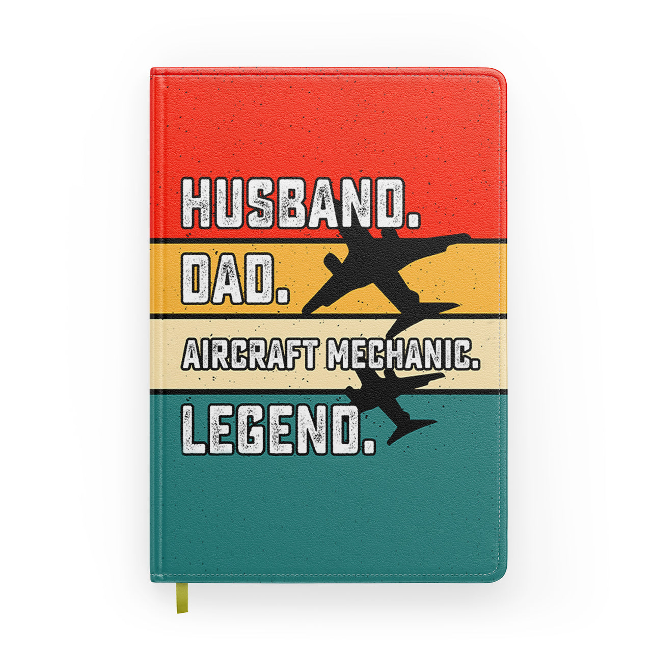 Husband & Dad & Aircraft Mechanic & Legend Cockpit Designed Notebooks