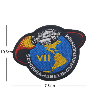 Space Badge Astronaut (20) Embroidered aviation design patch in embroidered fabric.