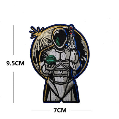 Space Badge Astronaut (3) Embroidered aviation design patch in embroidered fabric.