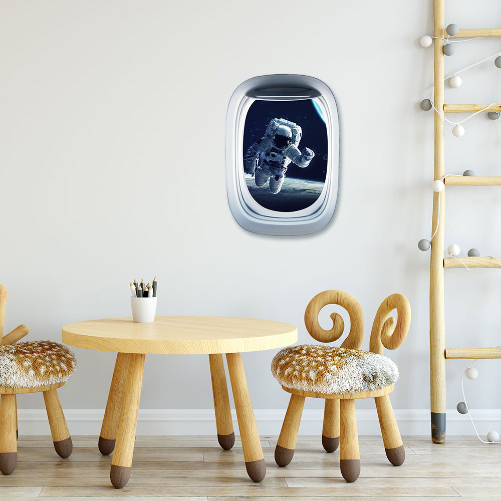 Airplane Window & The astronauts Printed Wall Window Stickers