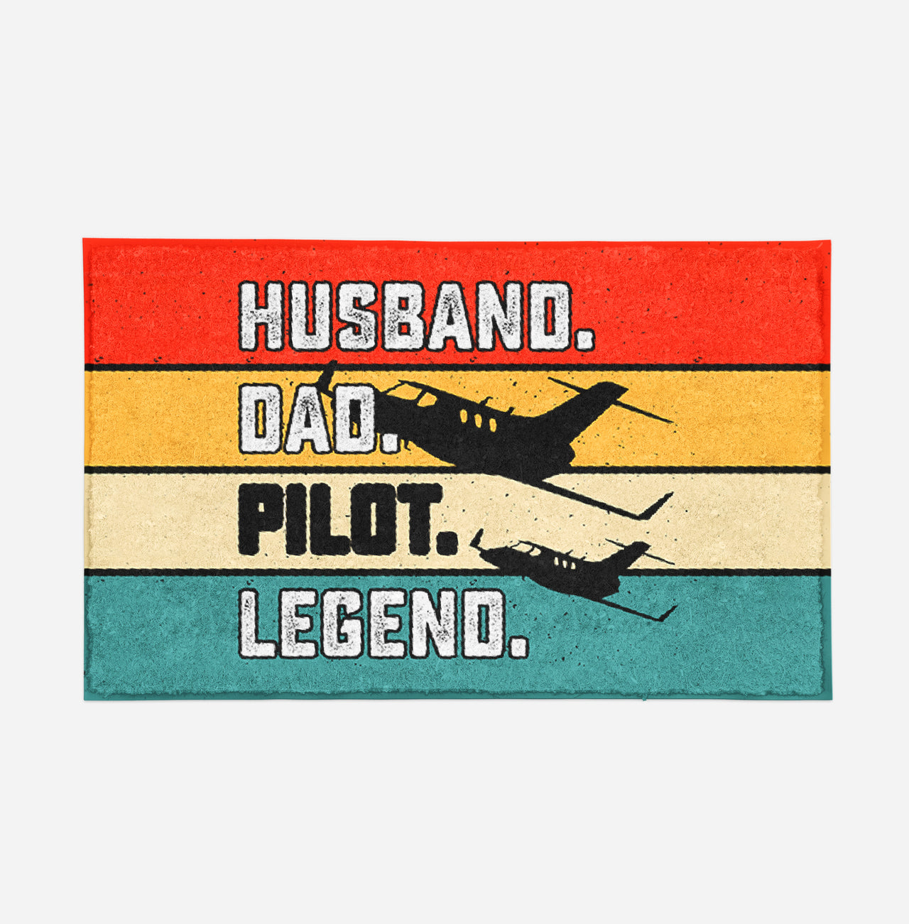 Husband & Dad & Pilot & Legend Designed Door Mats