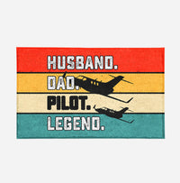 Thumbnail for Husband & Dad & Pilot & Legend Designed Door Mats
