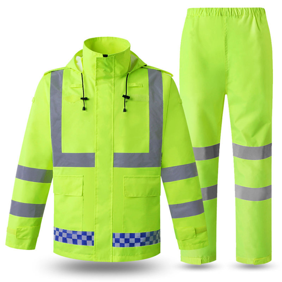 No Designed Reflective Waterproof Rainsuit Set
