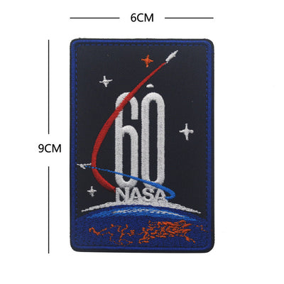 Space Badge Astronaut (9) Embroidered aviation design patch in embroidered fabric.