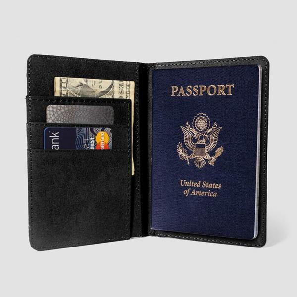 Landing Boeing 747 From Front Printed Passport & Travel Cases