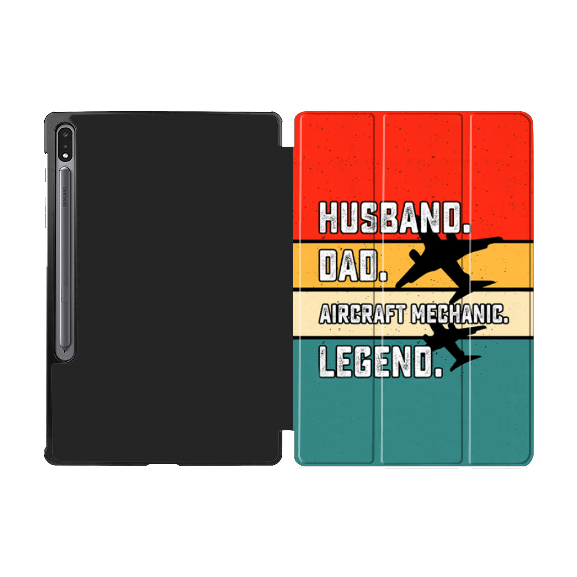 Husband & Dad & Aircraft Mechanic & Legend Designed Samsung Tablet Cases