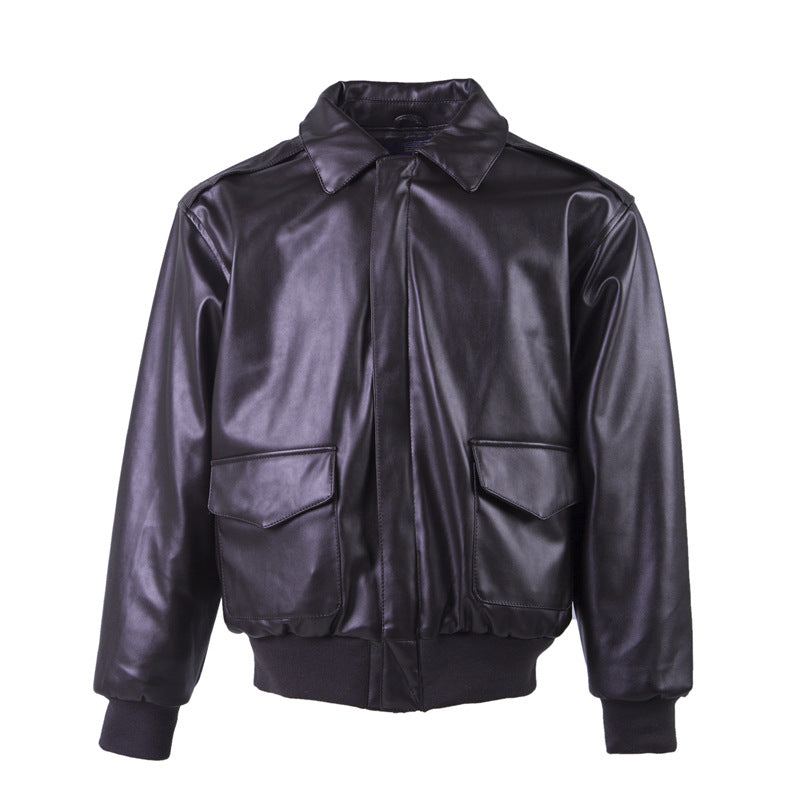 NO Design Super Quality Leather Bomber Jackets (NO Fur)