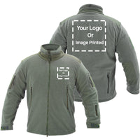 Thumbnail for Custom 2 LOGOS Fleece Military Jackets