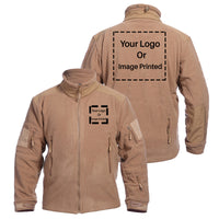 Thumbnail for Custom 2 LOGOS Fleece Military Jackets