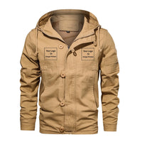Thumbnail for Custom 2 LOGOS Designed Cotton Jackets